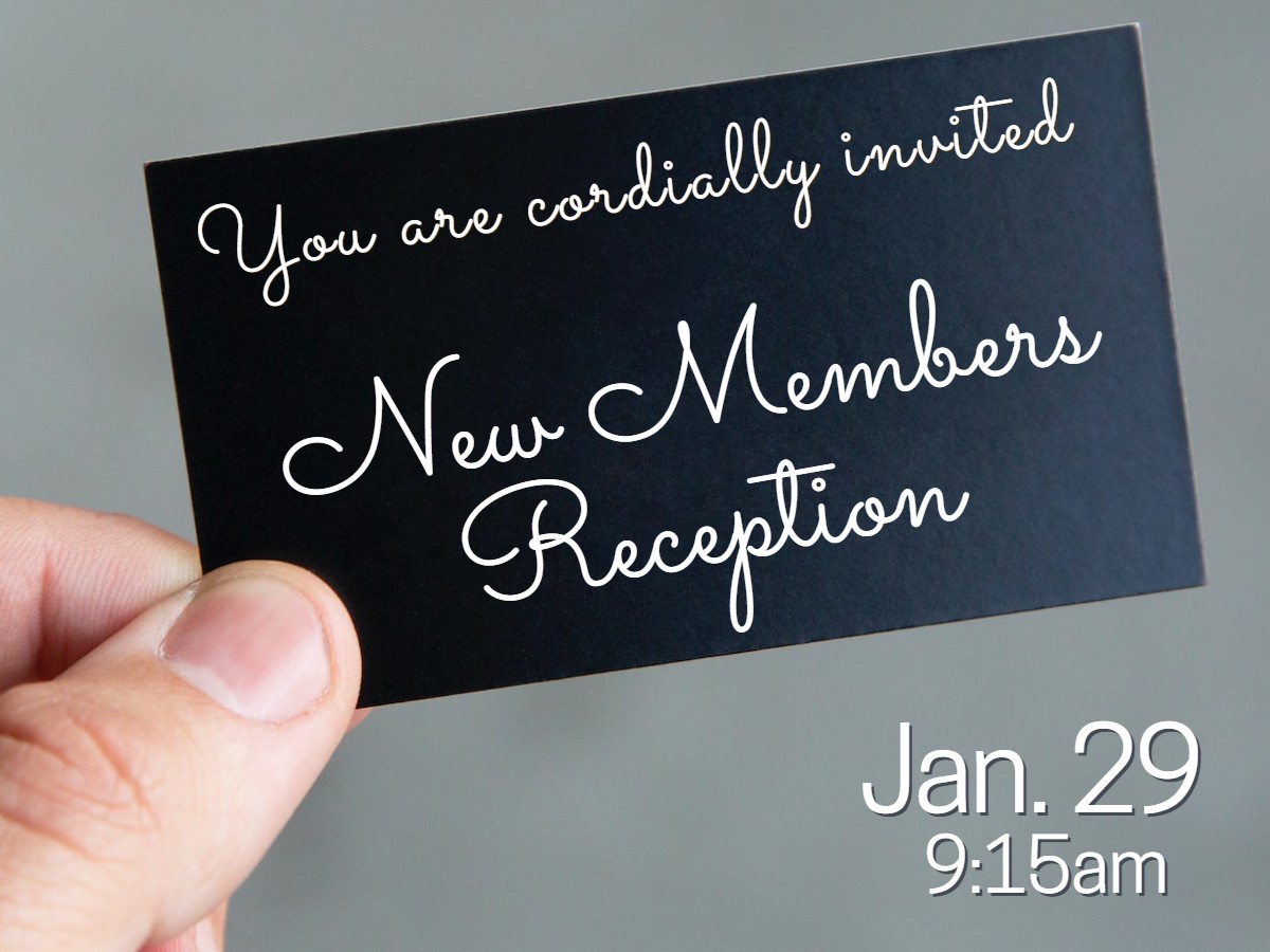 New Members Reception